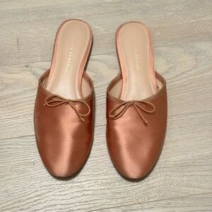 Loeffler Randall light pink satin slippers size 7